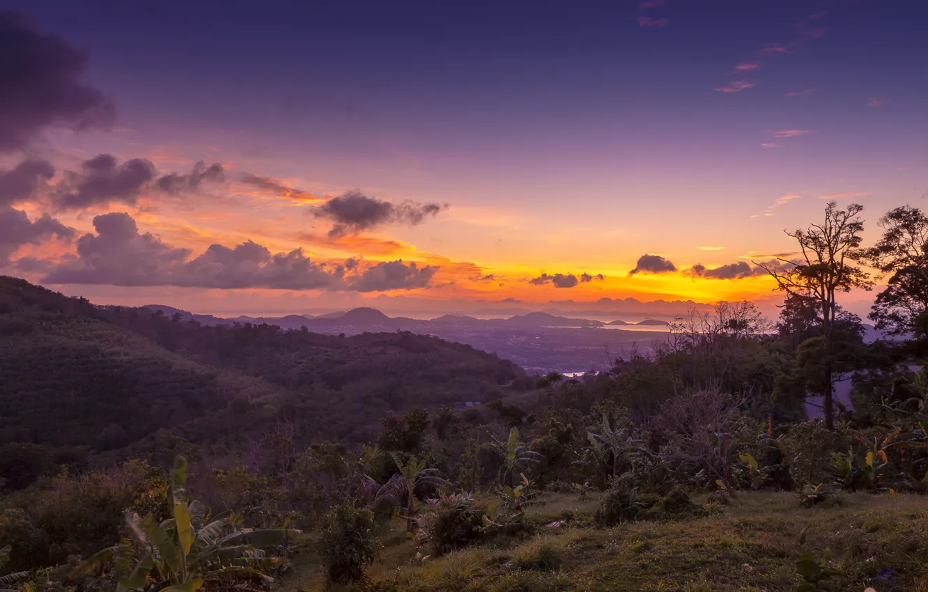 Фото обои Phuket, Thailand, sunset, island