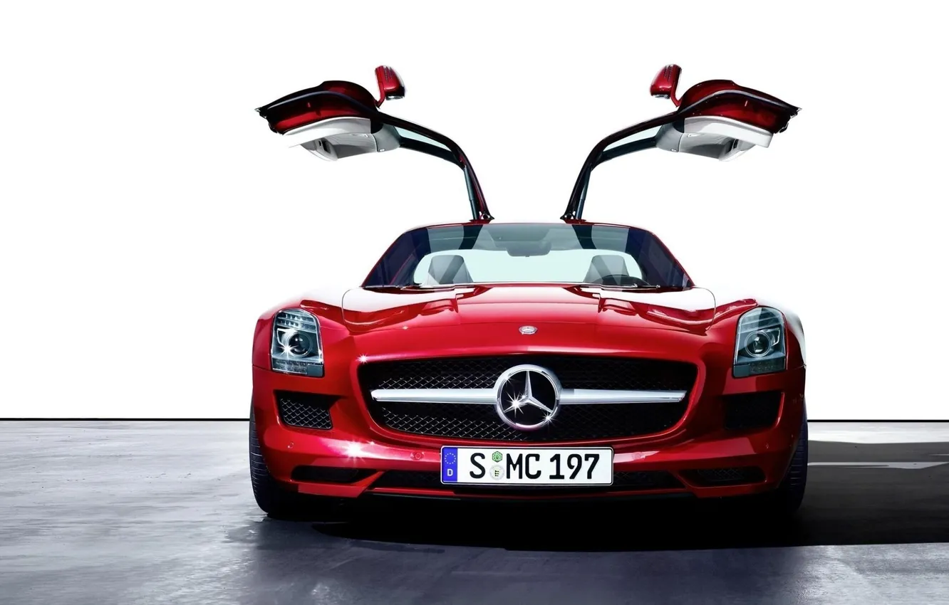 Фото обои car, машина, авто, Mercedes-Benz, SLS AMG Gullwing