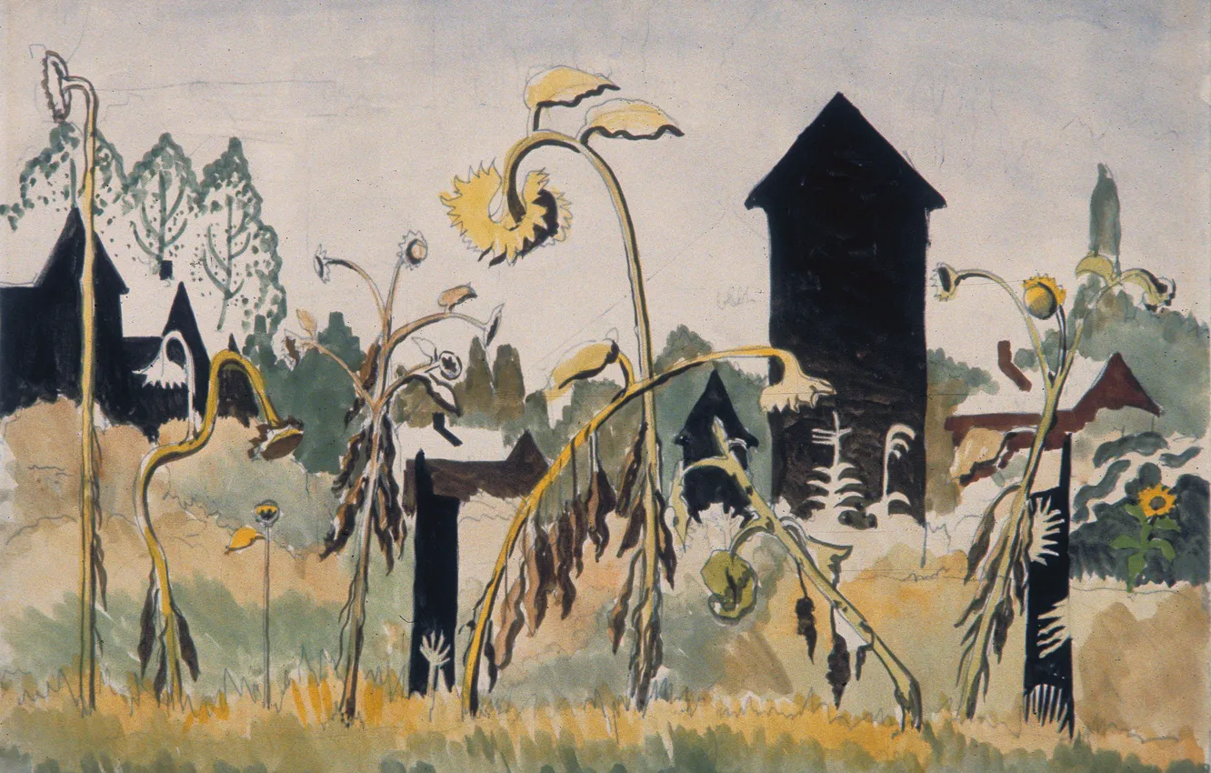 Фото обои 1916, Charles Ephraim Burchfield, Rogues Gallery