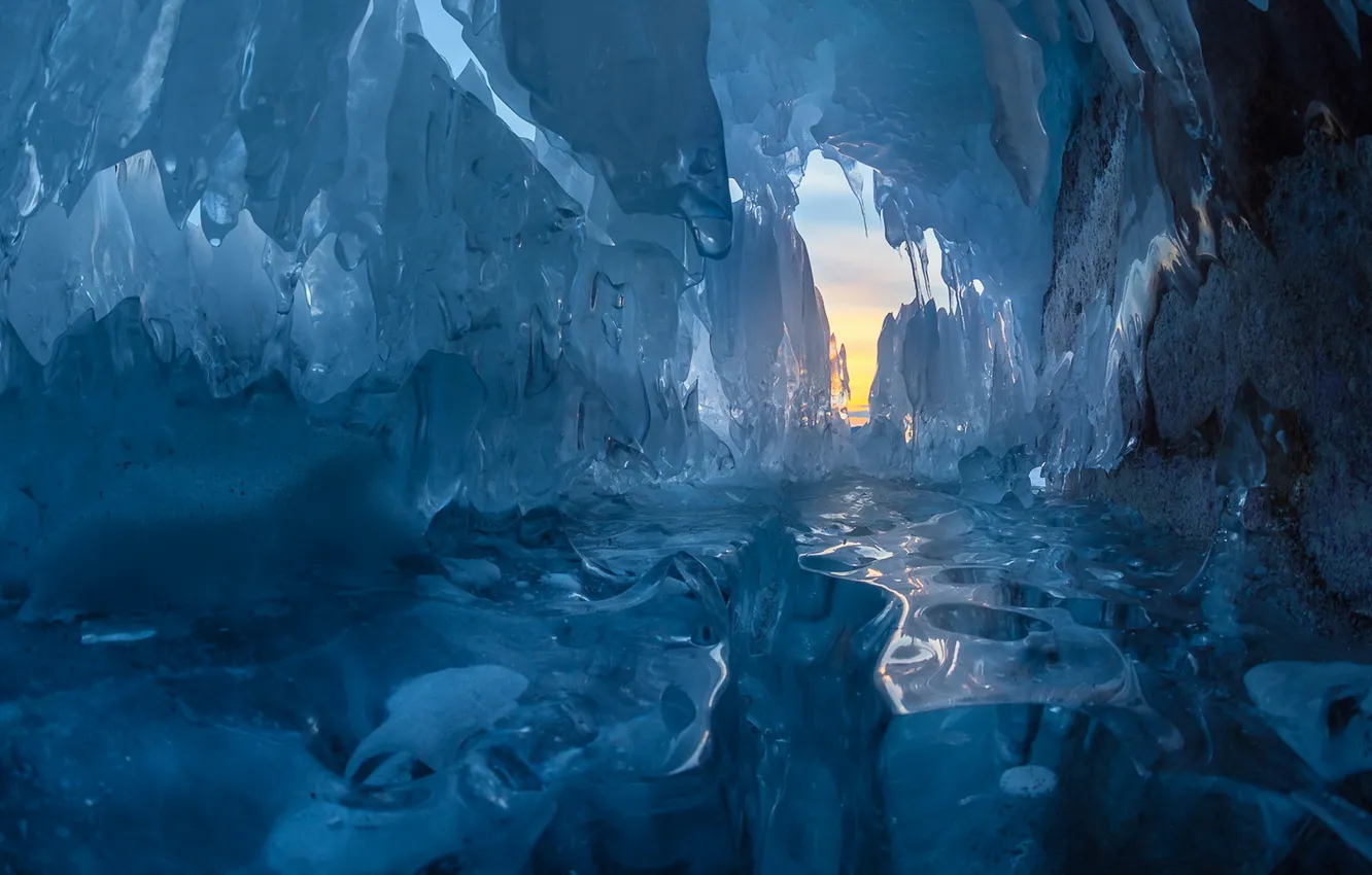 Фото обои зима, природа, лёд
