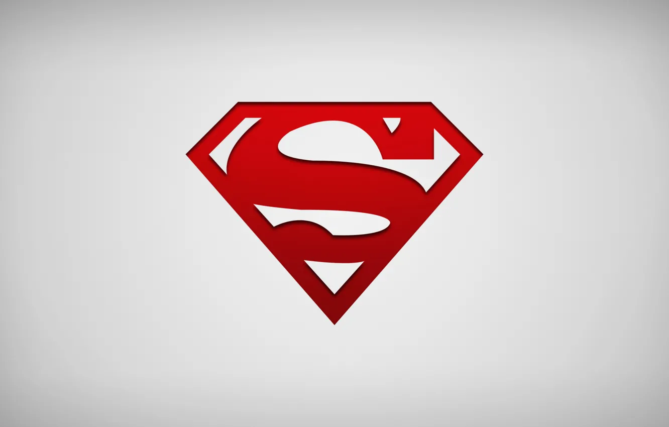 Фото обои logo, superman, minimalism, comics, hero