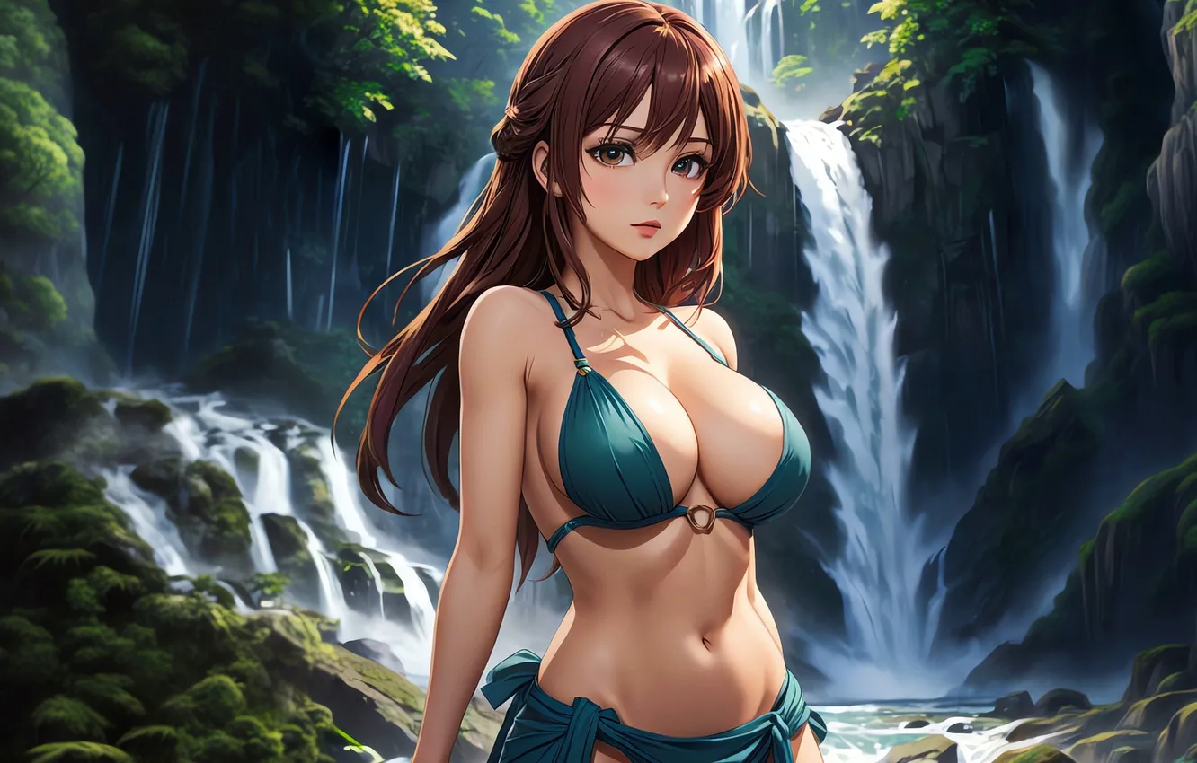 Фото обои girls, anime, renderery, guxn