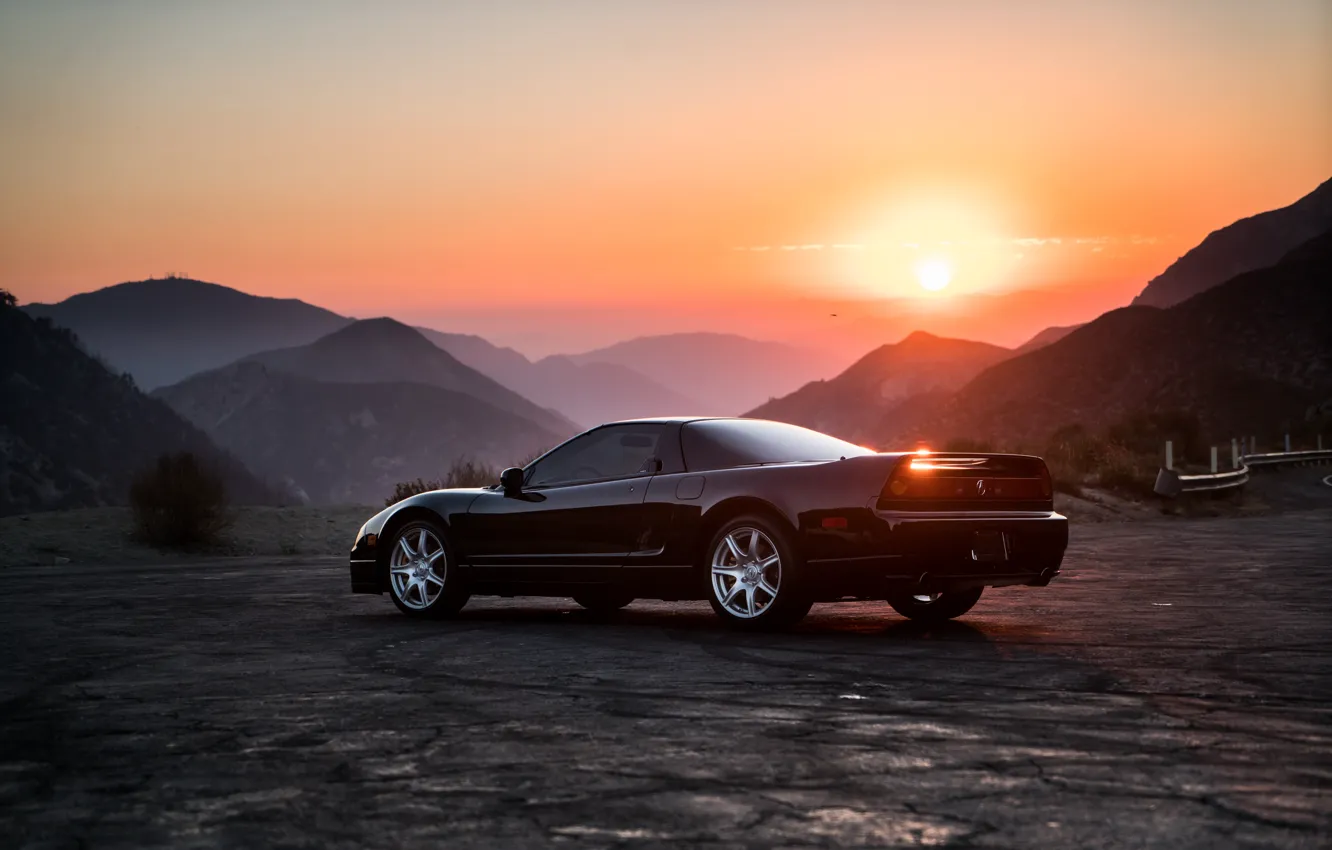 Фото обои sky, sunset, Acura, NSX, sports car, Acura NSX-T