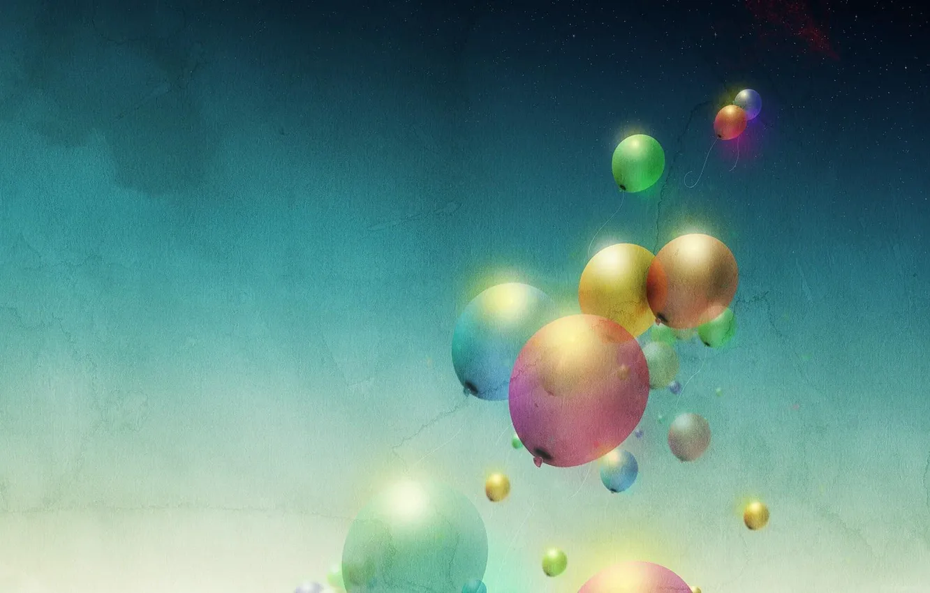 Фото обои цвета, шары, минимализм, арт, воздушные