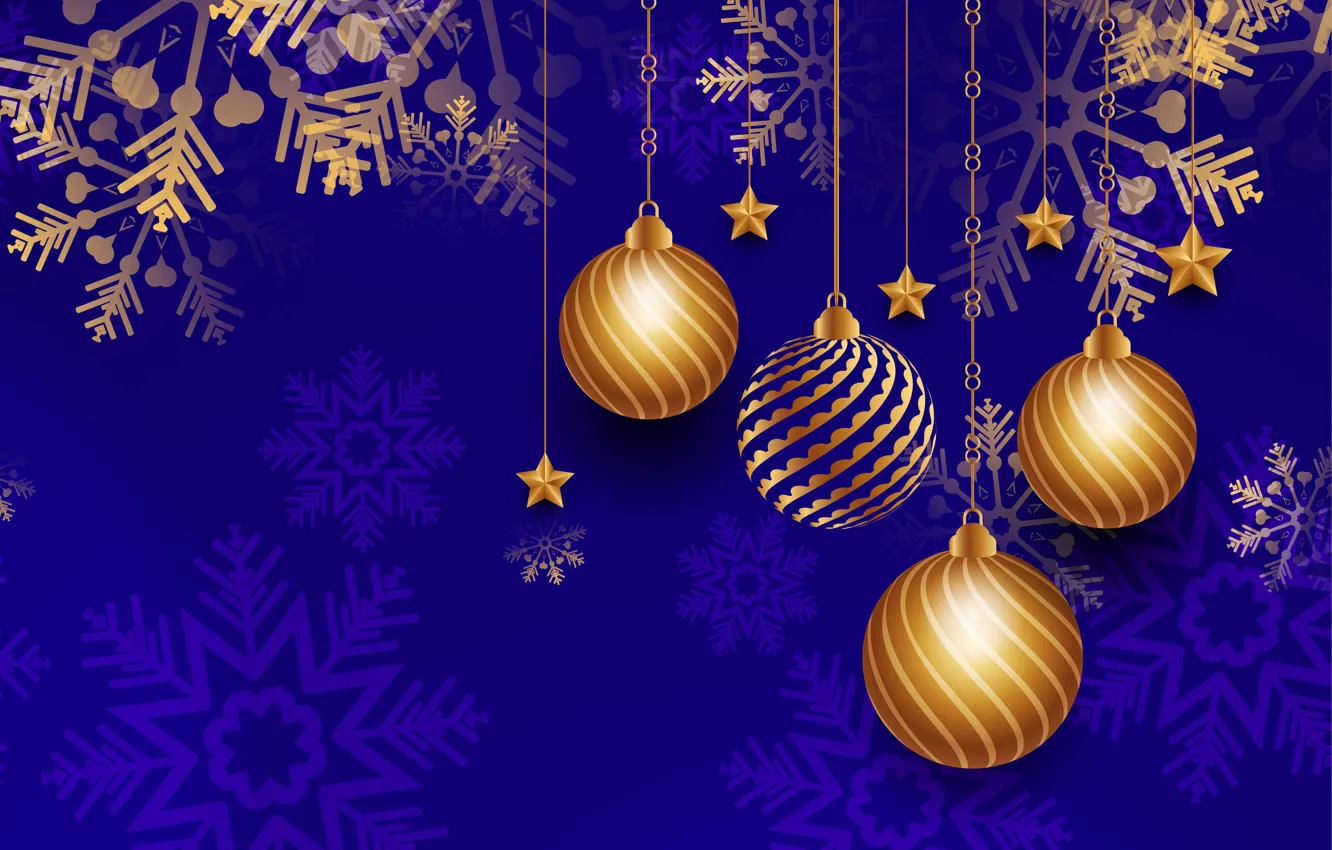 Фото обои украшения, золото, Рождество, Новый год, golden, christmas, new year, happy