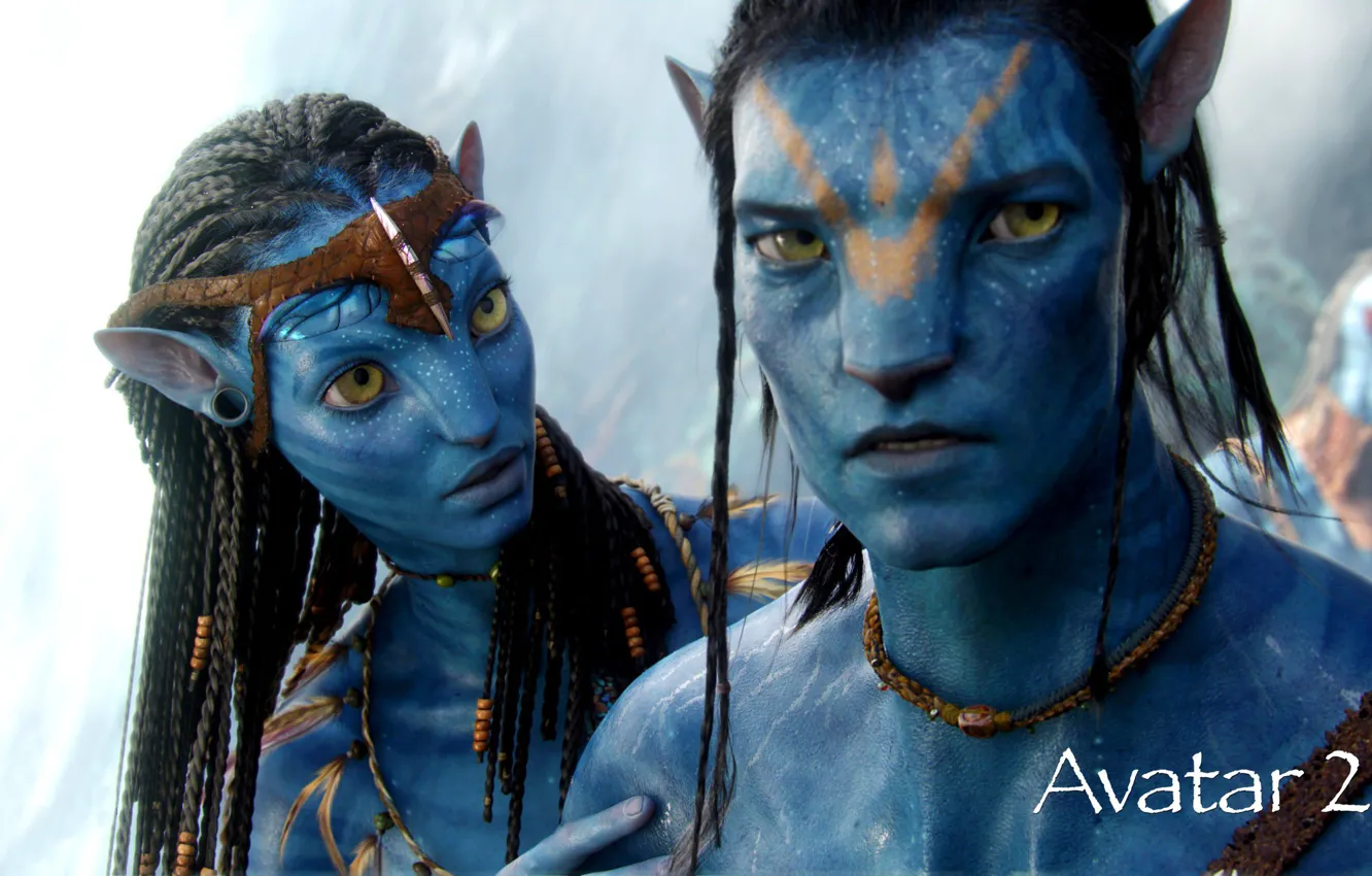 Фото обои Avatar, Аватар, Зои Салдана, Сэм Уортингтон, Zoe Saldaña, Avatar 2, Аватар 2, Samuel Worthington