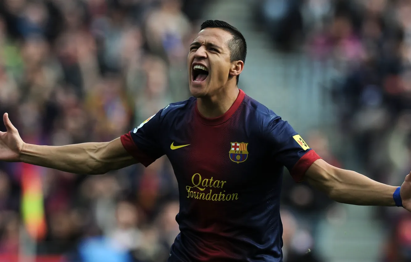 Фото обои футбол, Барселона, Barca, Goal, Alexis Sanches, Sanchez