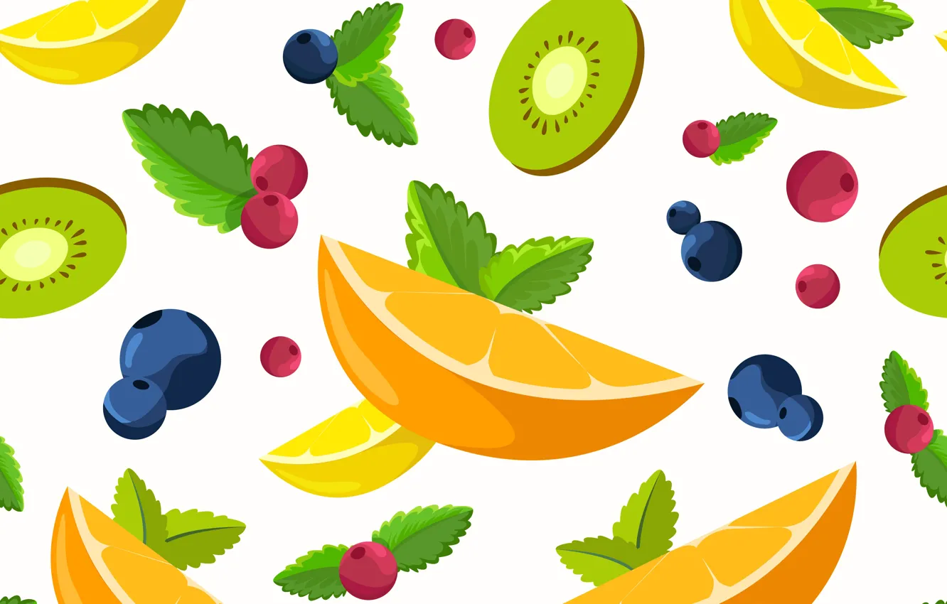 Фото обои белый, ягоды, фон, фрукты, background, fruit