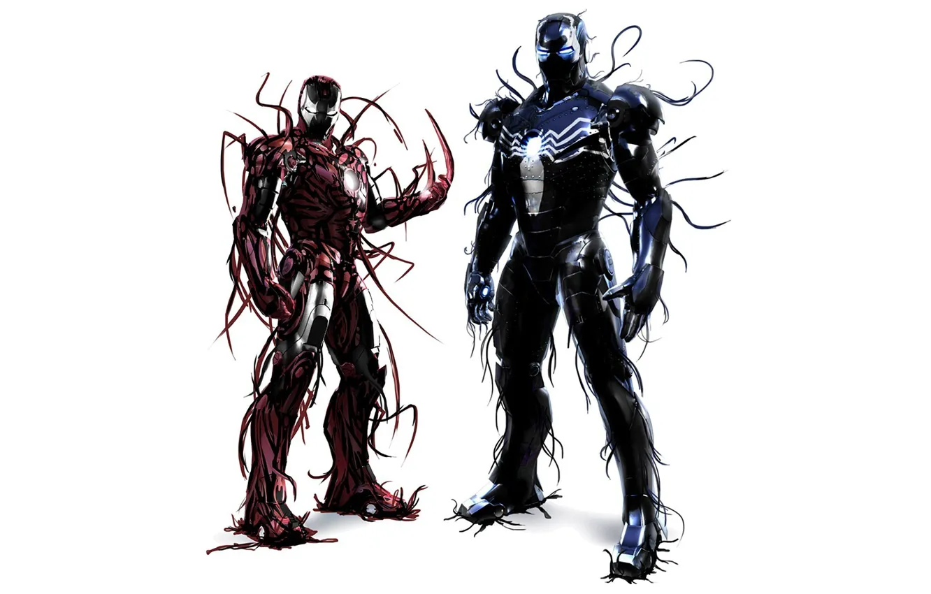 Фото обои Iron Man, Marvel, Venom, Symbiote