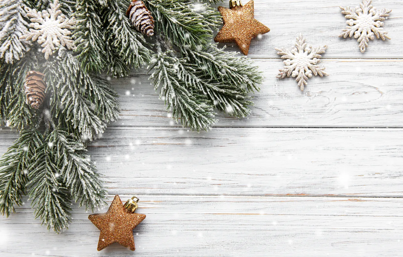 Фото обои снег, украшения, новый год, печенье, Рождество, Christmas, wood, winter