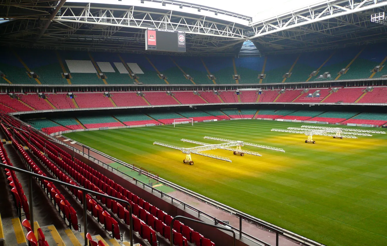 Фото обои Millennium, Стадион, Stadium, Уэльс, Кардиф, Миллениум, Wales, Cardiff