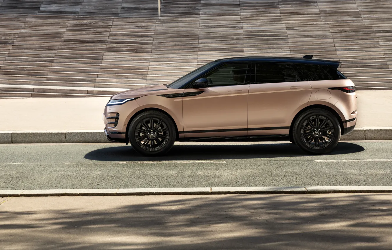 Фото обои Land Rover, Range Rover, Evoque, side view, Land Rover Range Rover Evoque P300e Autobiography