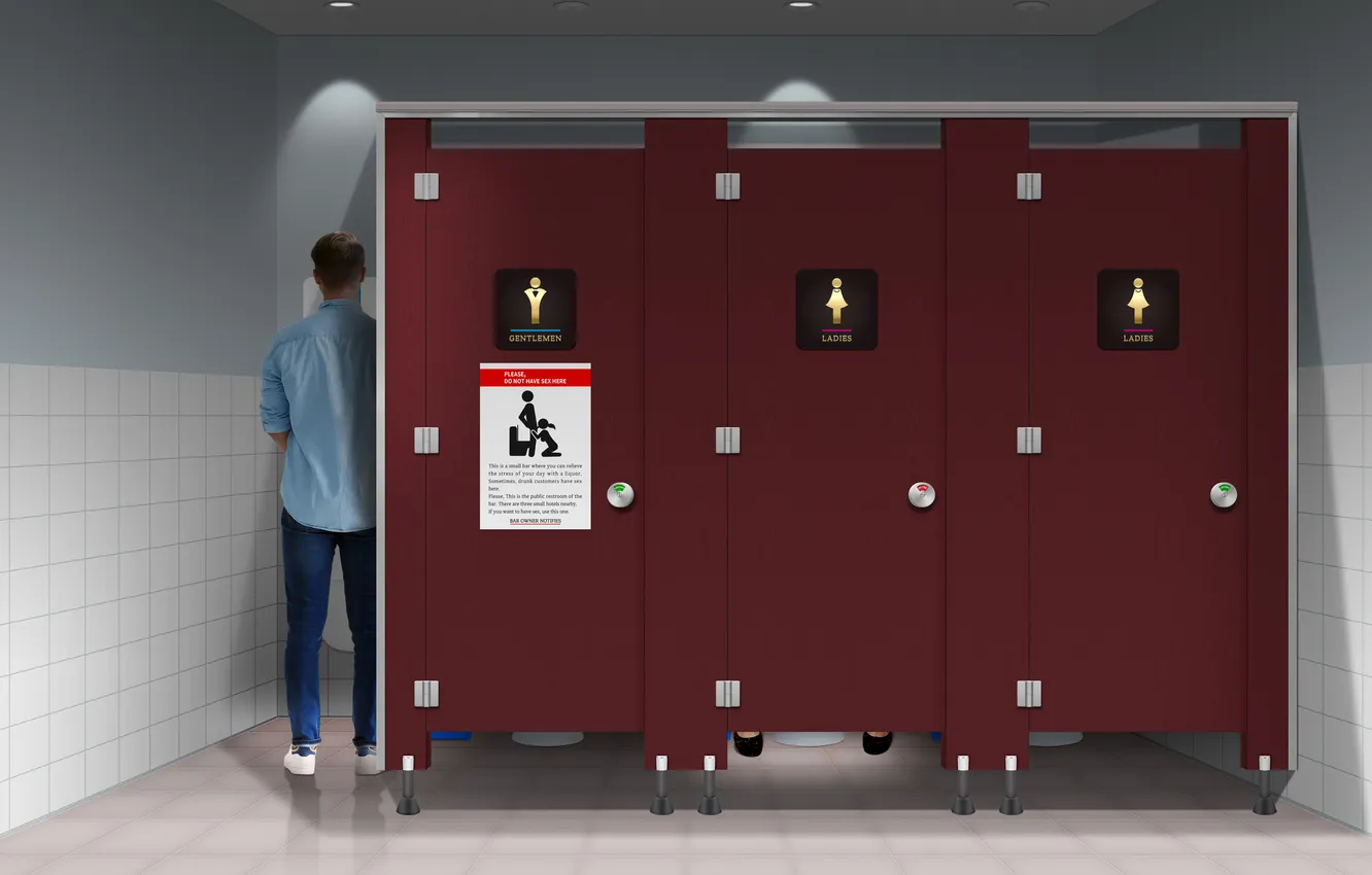 Фото обои sign, bar, poster, toilet, public restroom, stall, no sex