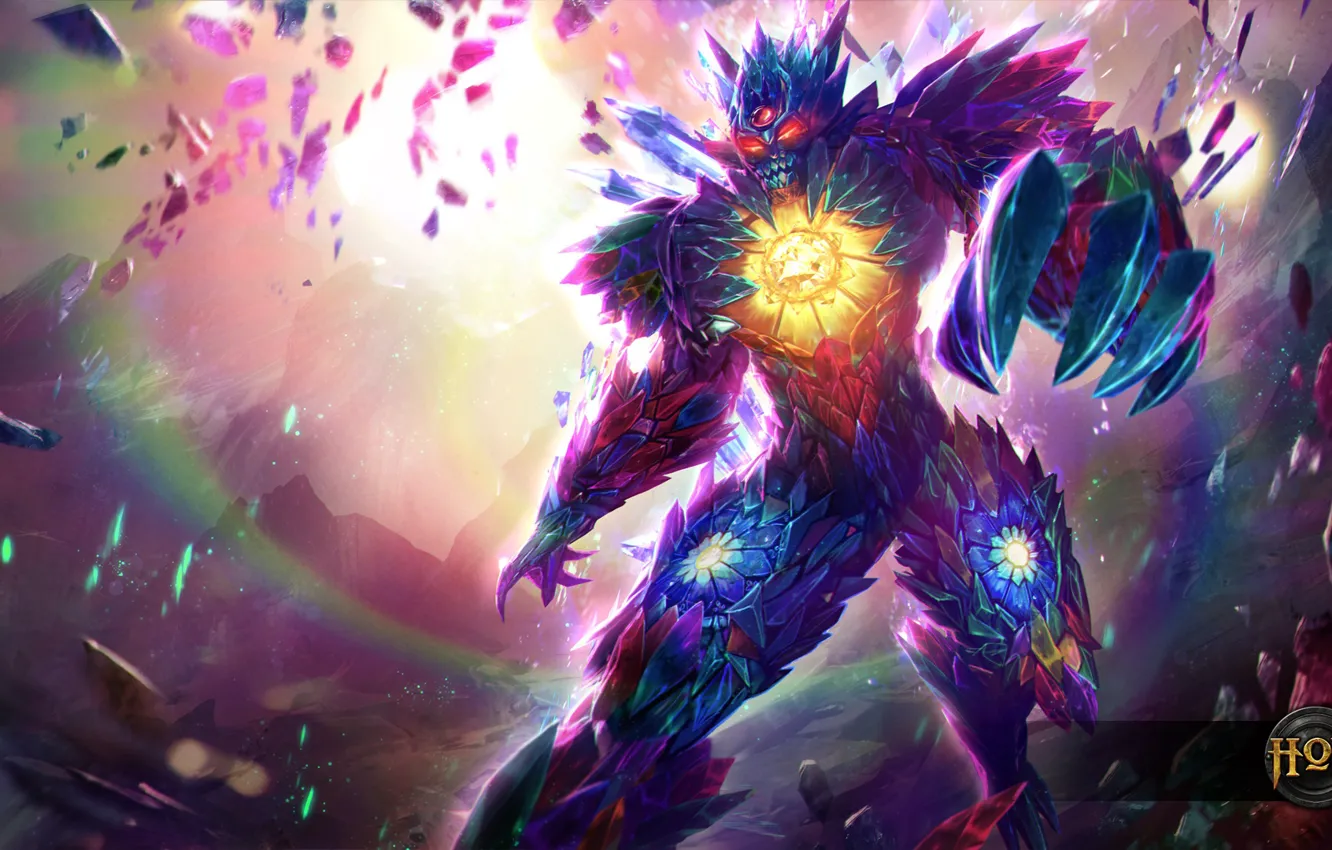 Фото обои магия, арт, кристал, Heroes of Newerth, моба, Adrenaline, Sanctum
