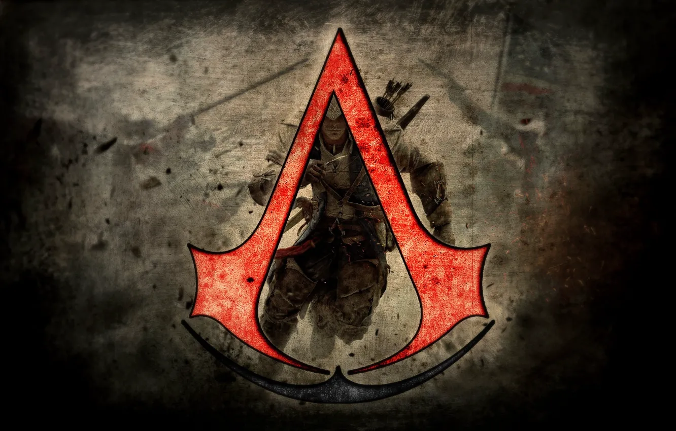Фото обои логотип, logo, game, Assassins creed logo
