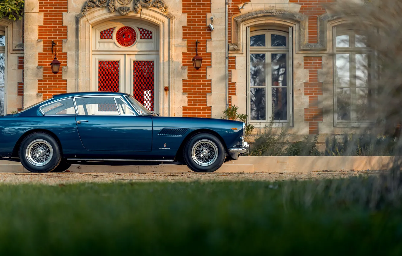 Фото обои Ferrari, blue, 1963, 250, Ferrari 250 GTE 2+2