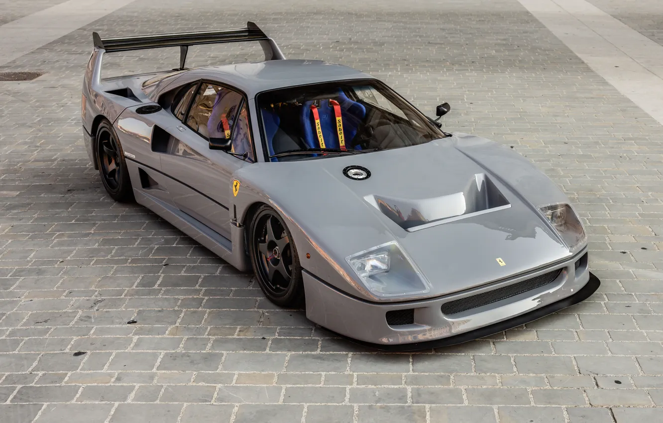 Фото обои Ferrari, F40, 1993, Ferrari F40 Competizione by Cavallino Racing