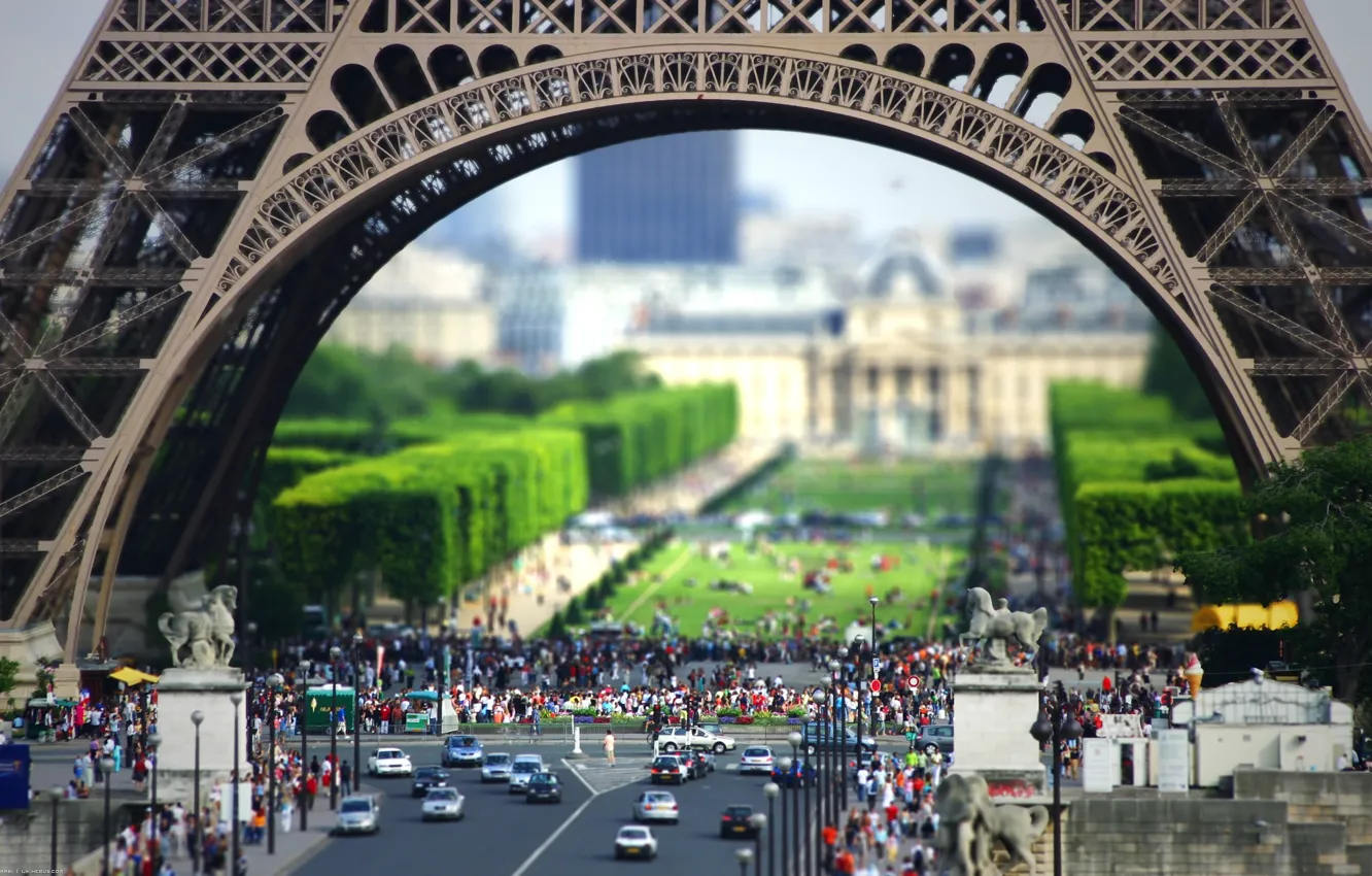 Фото обои люди, улица, эйфелева башня, париж, франция, европа, пешеходы