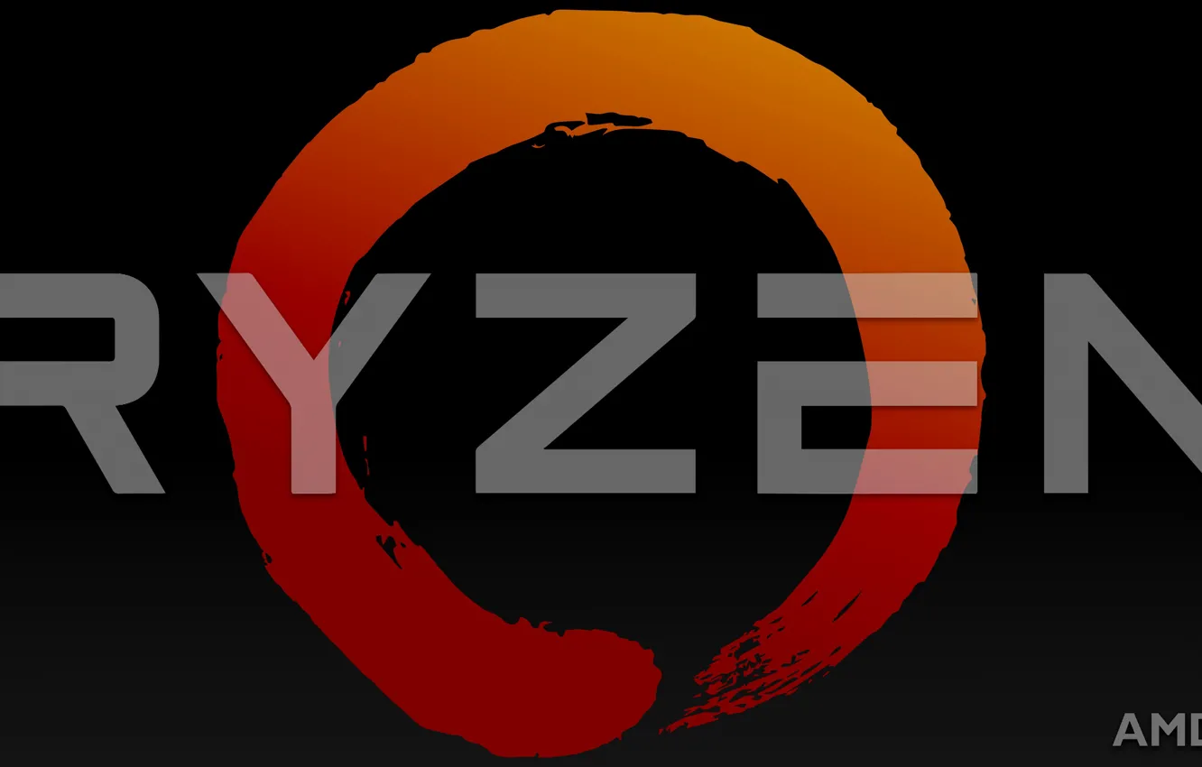 Фото обои буквы, фон, логотип, AMD, тёмный, Кукуруза, Рязань, Ryzen