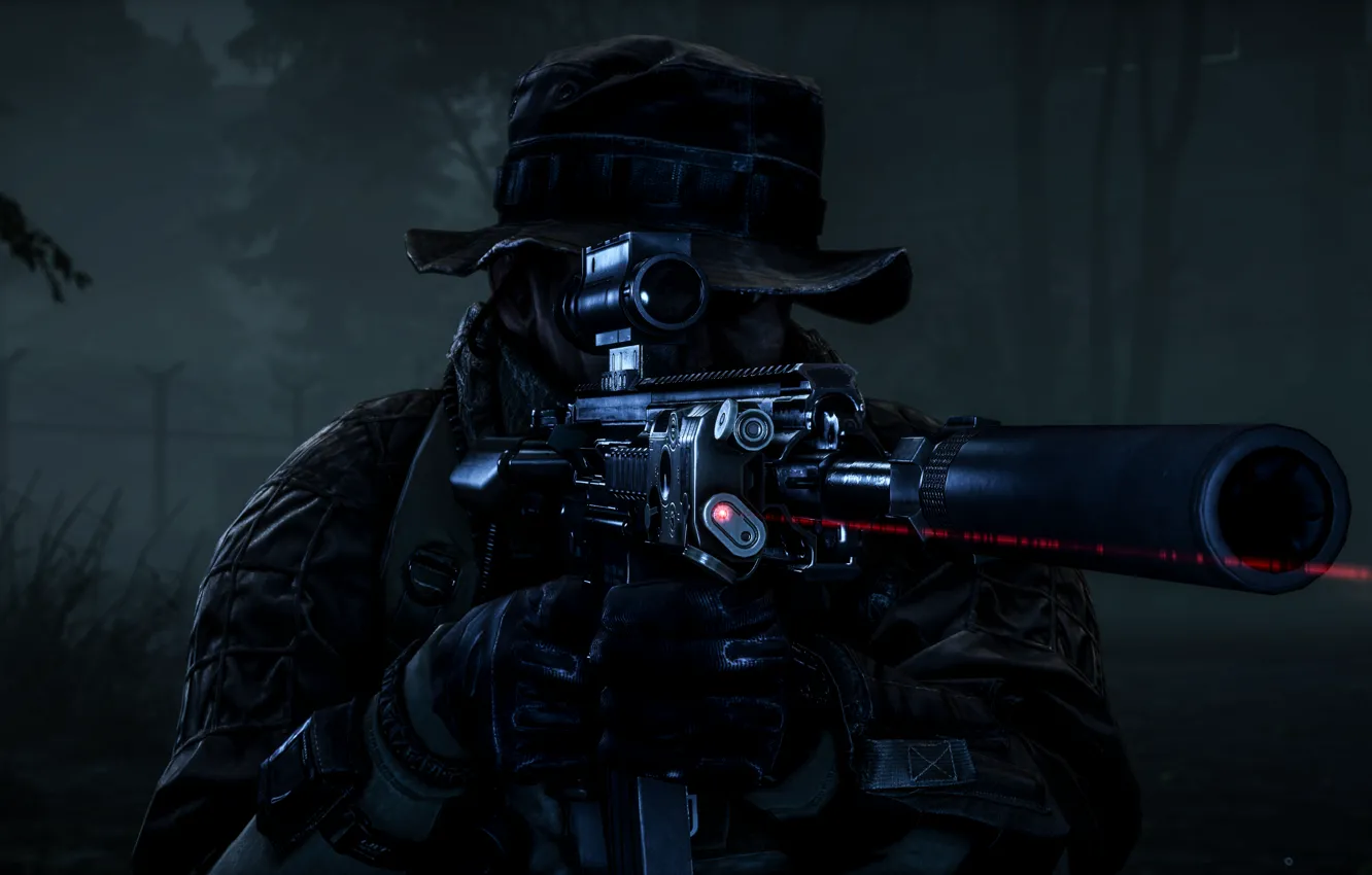 Фото обои оружие, солдат, экипировка, Battlefield 4