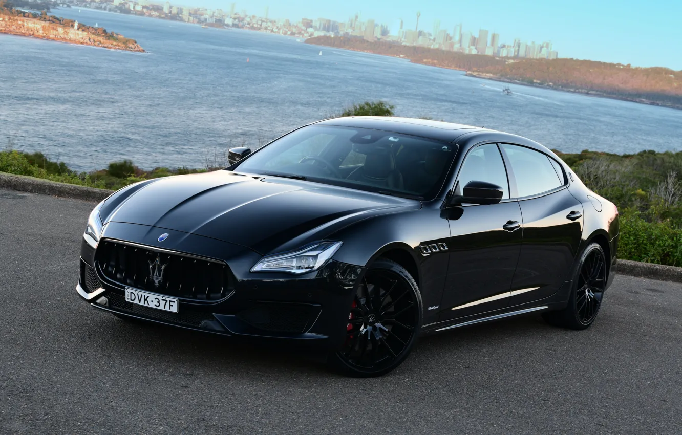 Фото обои Maserati, Quattroporte, вечер, Австралия, 2018, GTS, AU-spec, GranSport