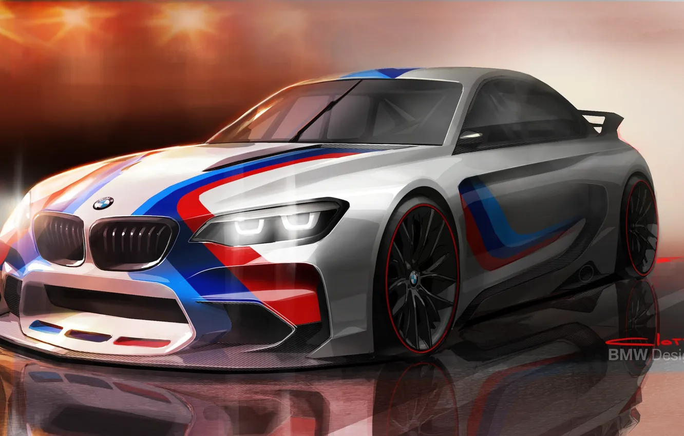 Фото обои рисунок, бмв, арт, BMW Vision Gran Turismo