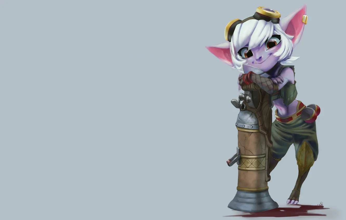 Фото обои игра, аниме, арт, малышка, league of legends, league of legends tristana, Тристана