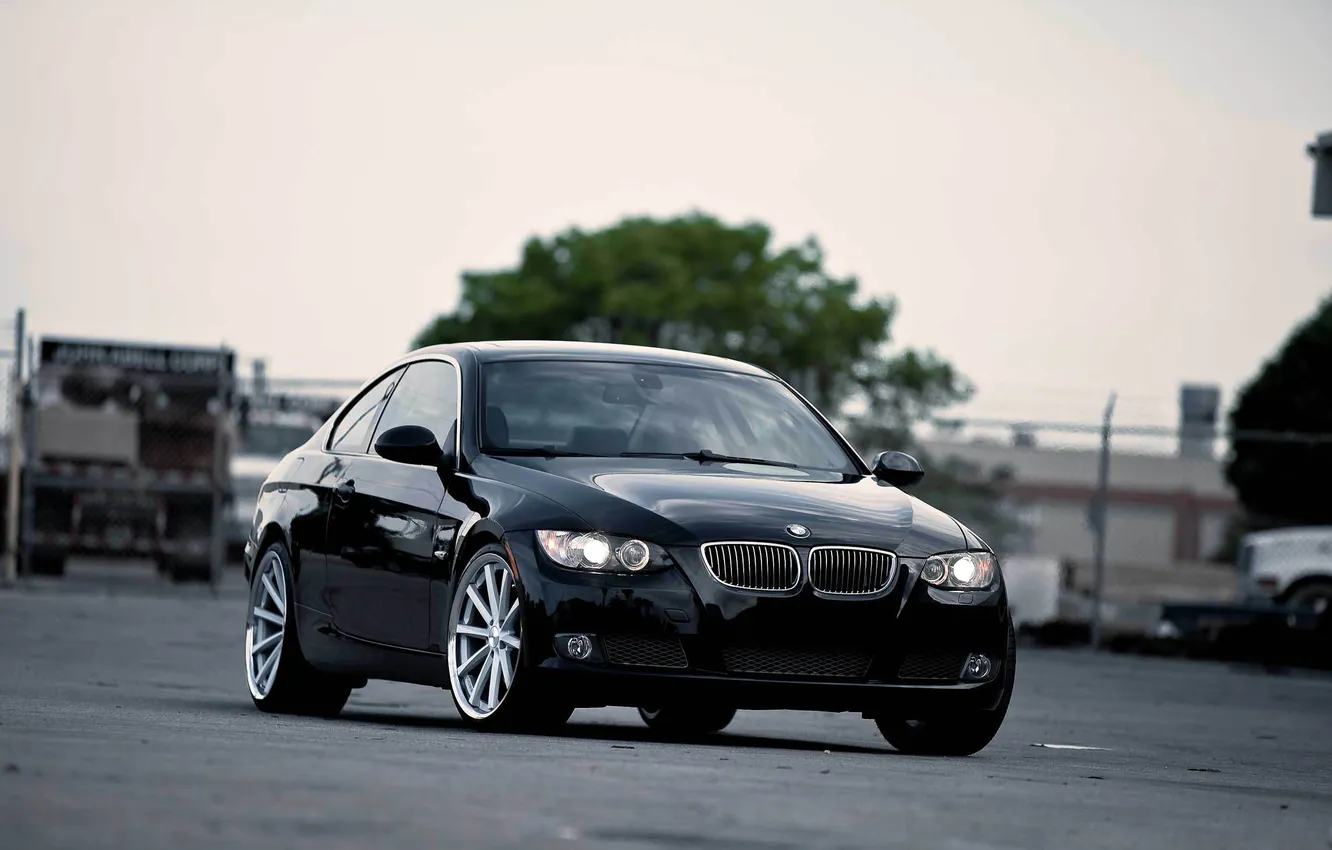 Фото обои чёрный, бмв, BMW, black, 3 Series