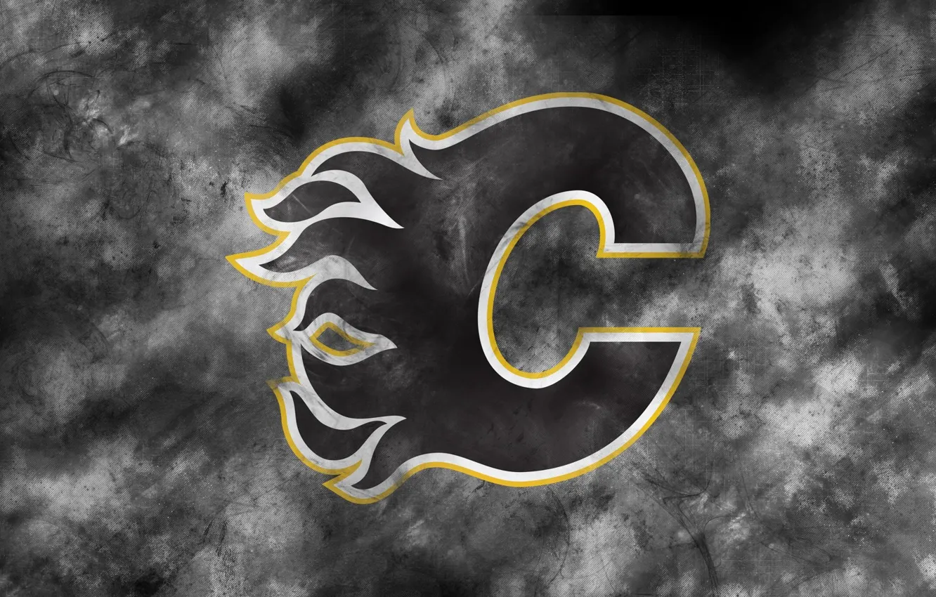 Фото обои эмблема, NHL, НХЛ, Калгари, Национальная Хоккейная Лига, хоккейный клуб, Calgary Flames, Калгари Флэймз