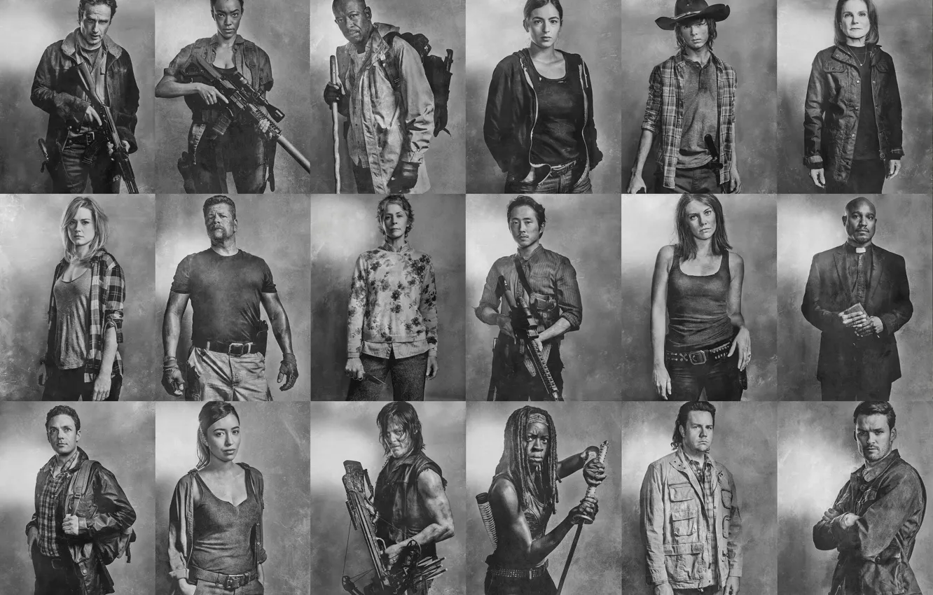 Фото обои сериал, герои, The Walking Dead, Ходячие мертвецы