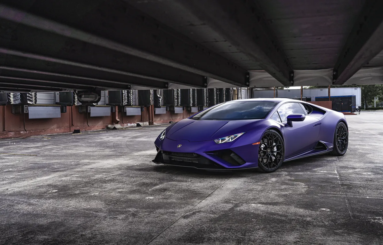 Фото обои Lamborghini, Purple, VAG, Huracan, Sight