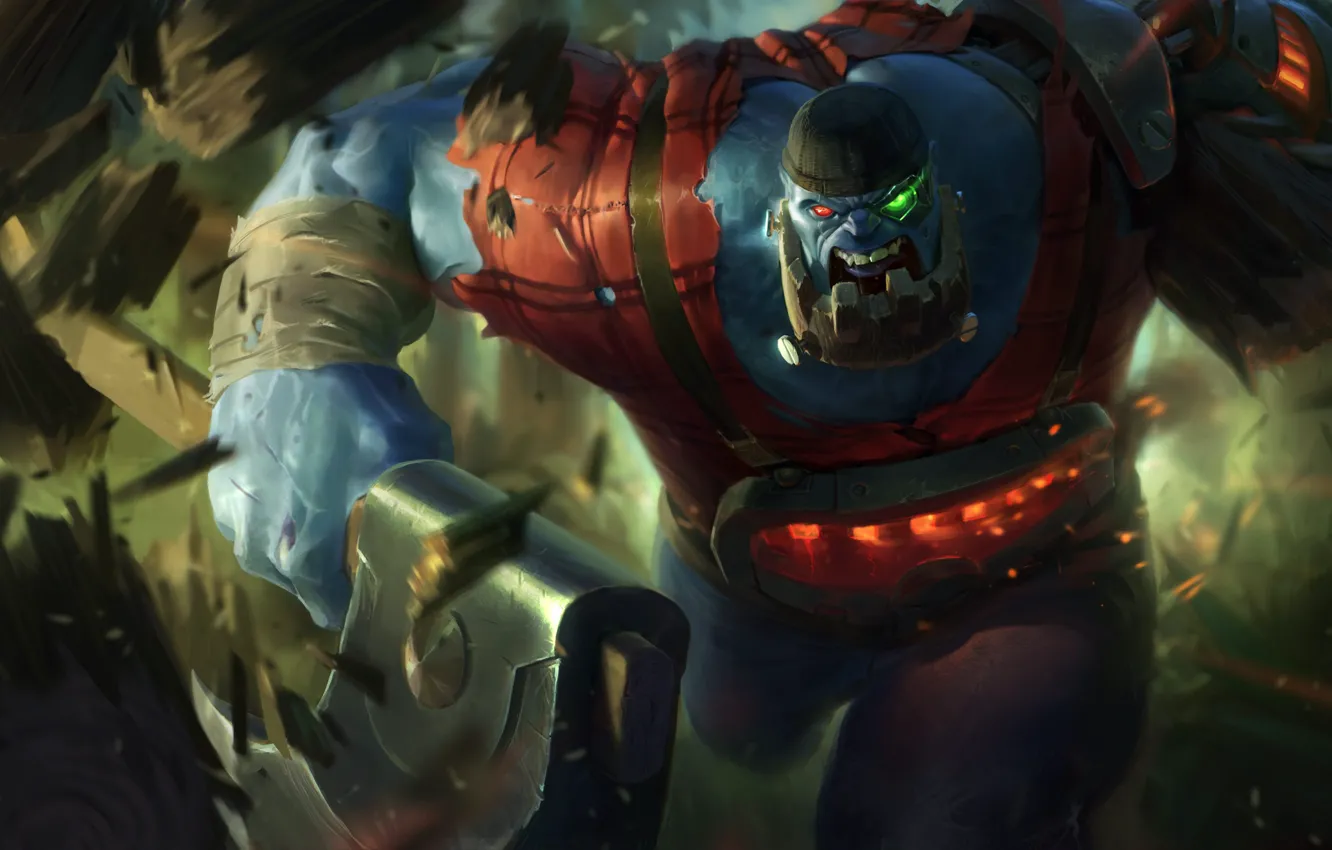 Фото обои фэнтези, League of Legends, Sion, Riot Games, Christian Fell