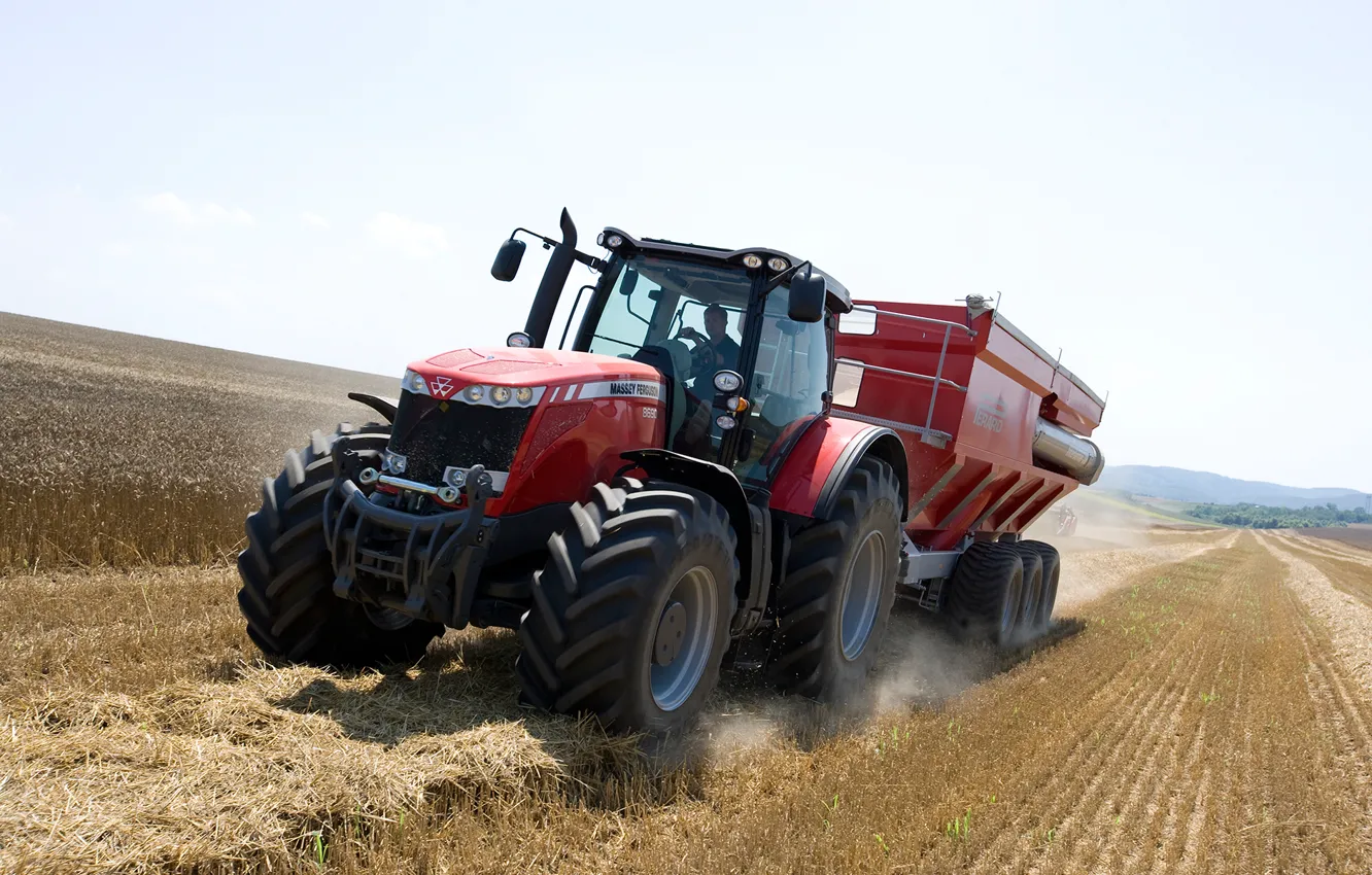 Фото обои tractor, agriculture, farming, masseyferguson, 8690