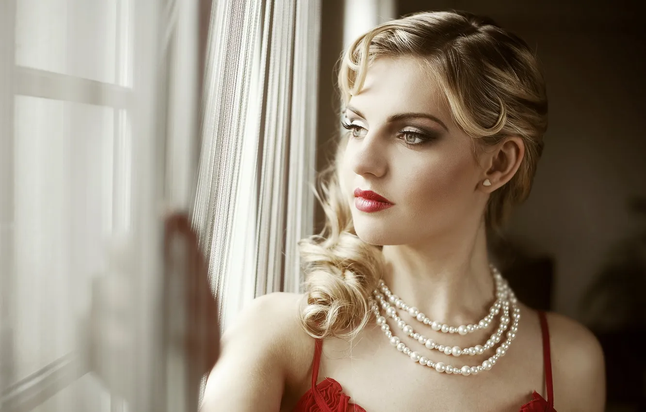 Фото обои девушка, портрет, Elle
