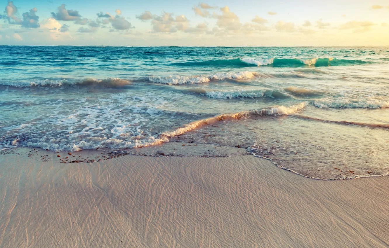Фото обои песок, волны, черное море