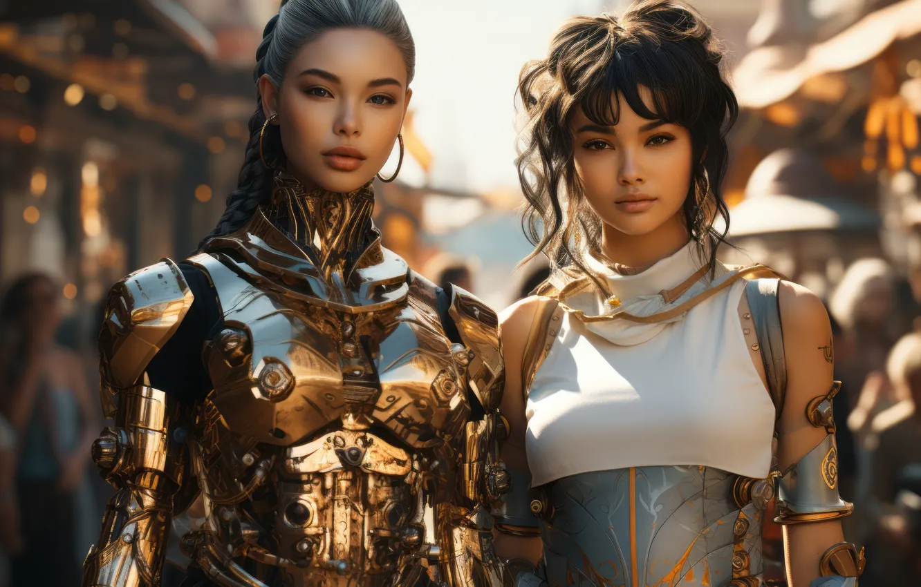 Фото обои avatar, rendering, twin, illustrated