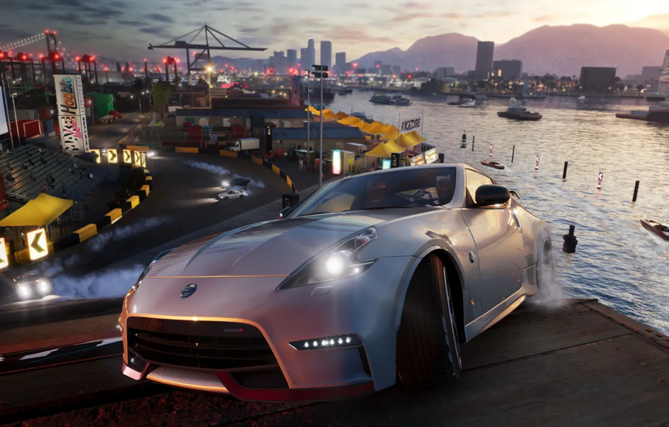 Фото обои Nissan, game, Ubisoft, 370Z, The Crew 2