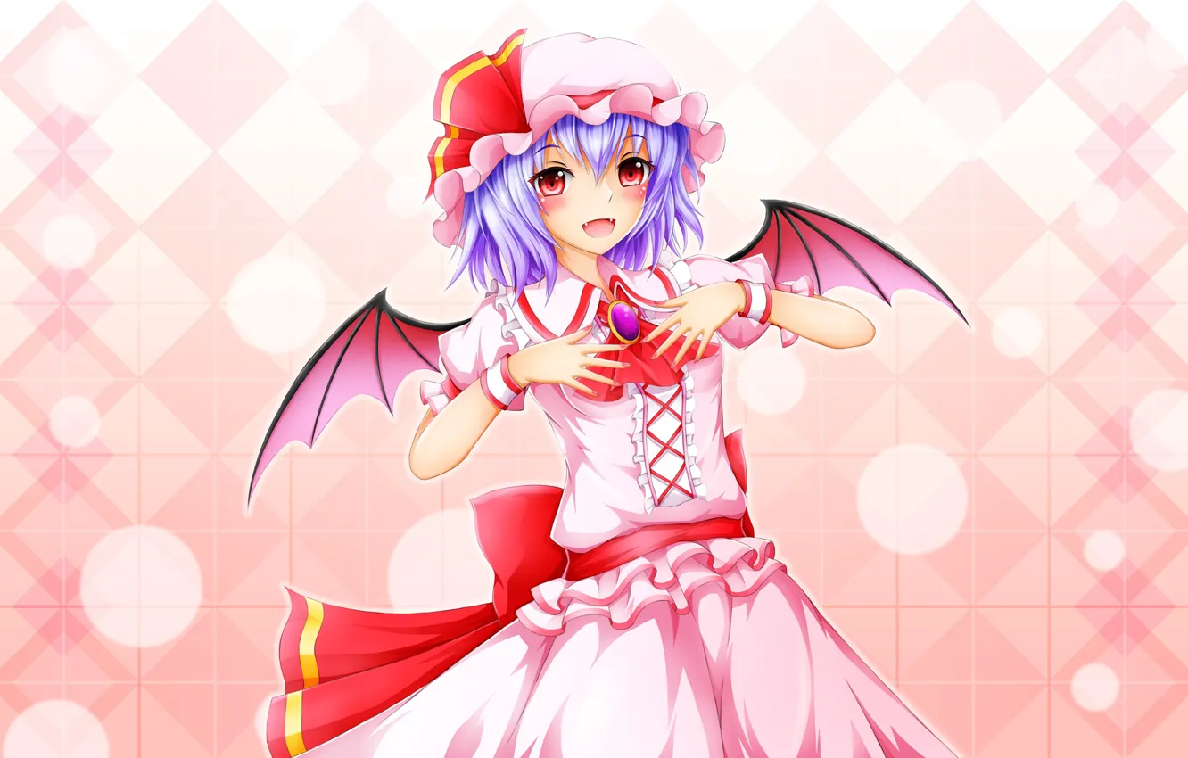 Фото обои арт, девочка, touhou, remilia scarlet