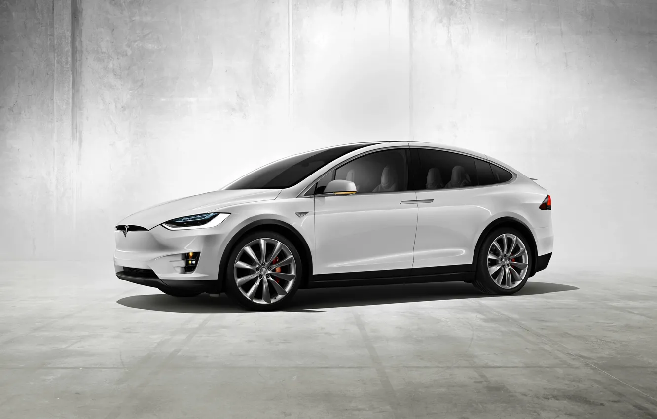 Фото обои Concept, концепт, Tesla, Model X, тесла, электрокар