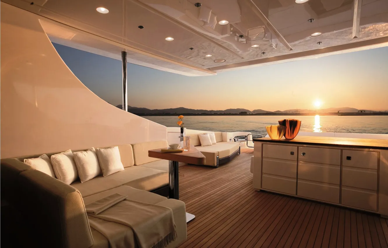 Фото обои luxury, yacht, deck, motor, DUKE Sistership Azimut 103 S