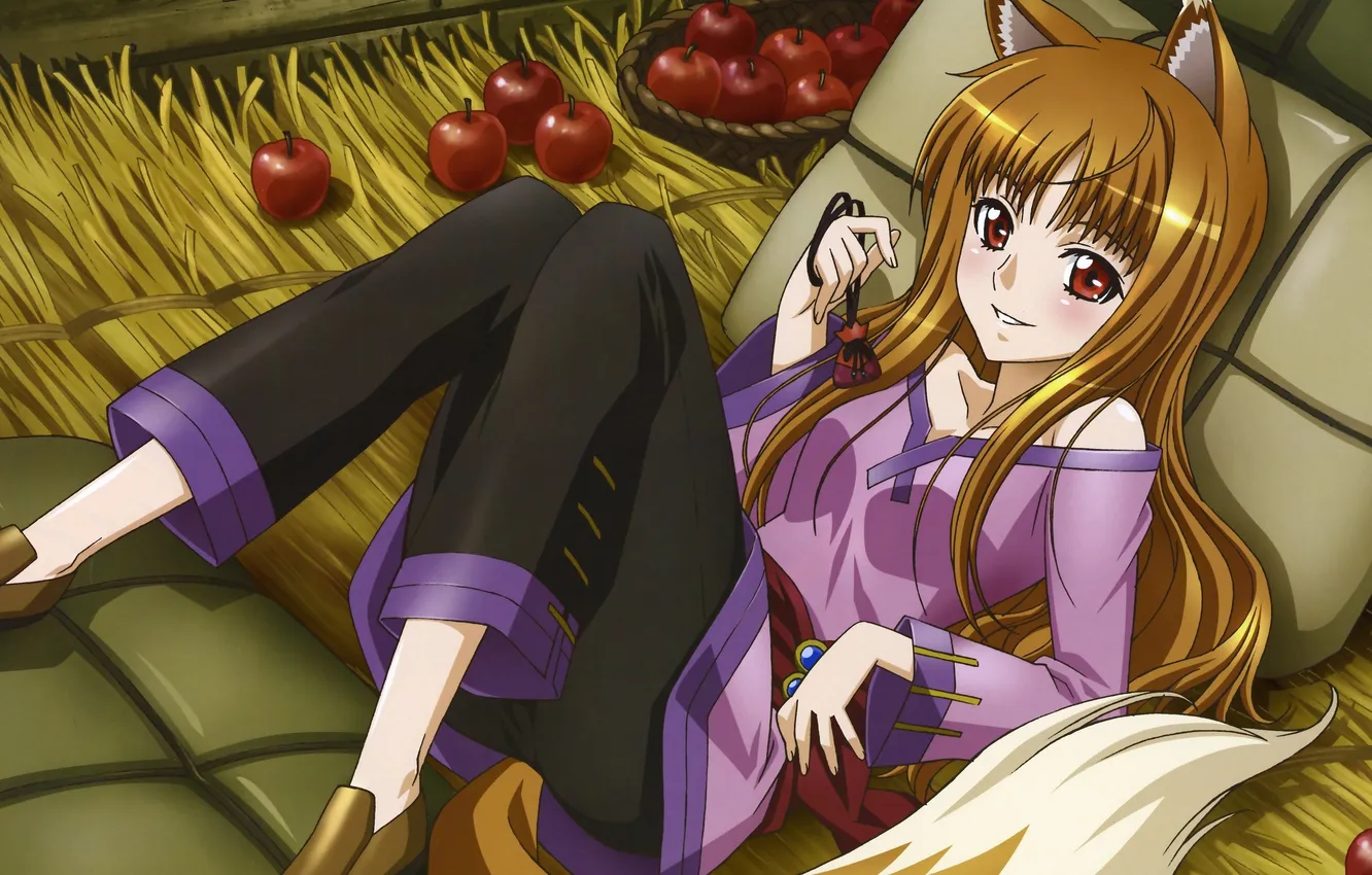 Фото обои Волчица и пряности, Холо, Spice and Wolf, Holo