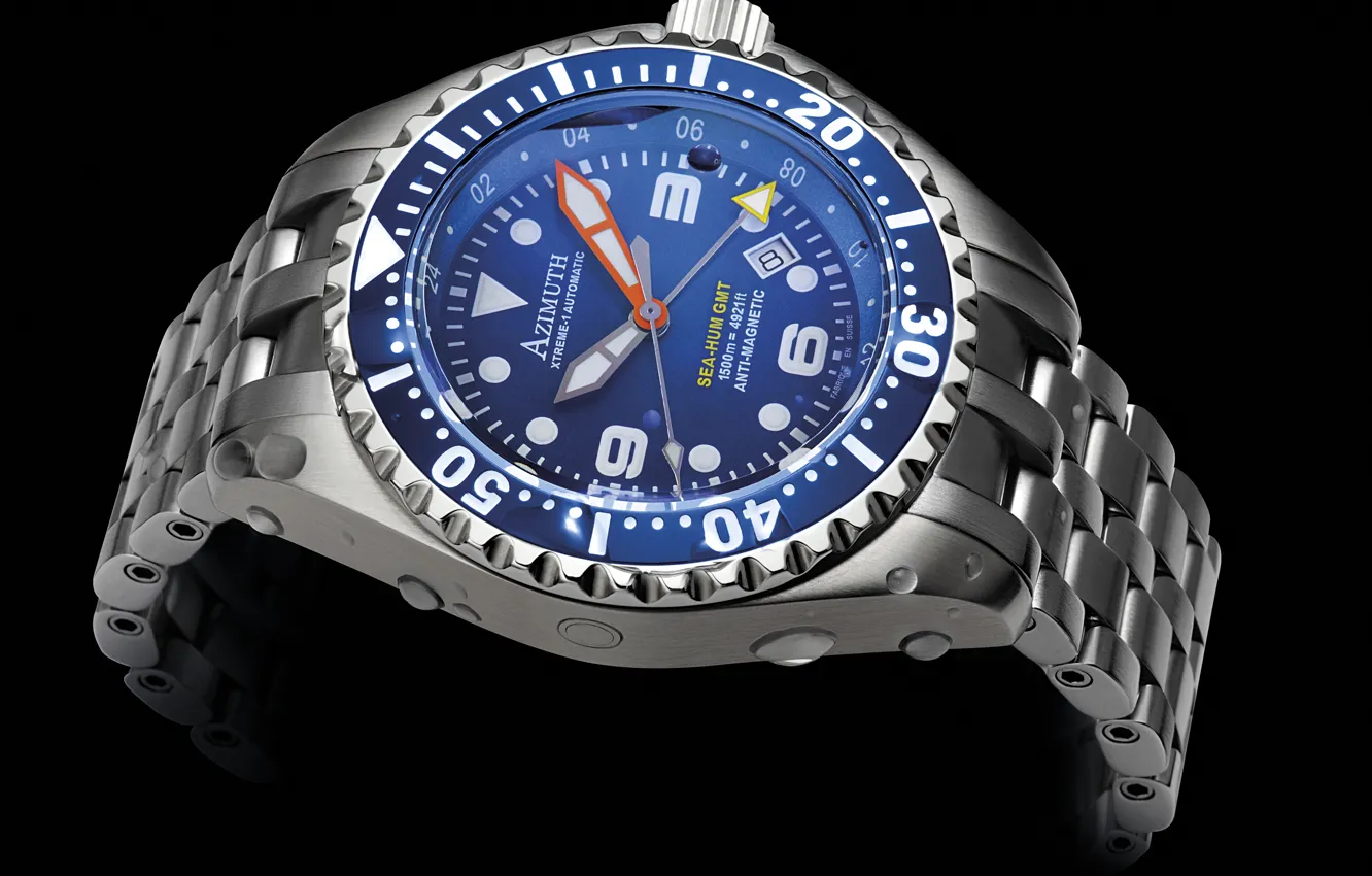 Фото обои часы, automatic, azimuth, xtreme