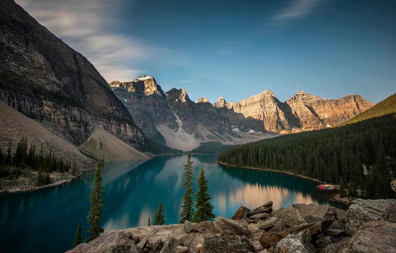 Фото обои Канада, Alberta, Moraine Lake