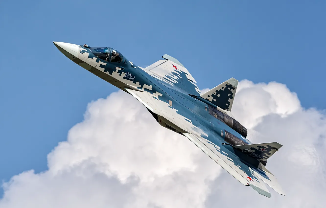 Фото обои оружие, самолёт, Su-57
