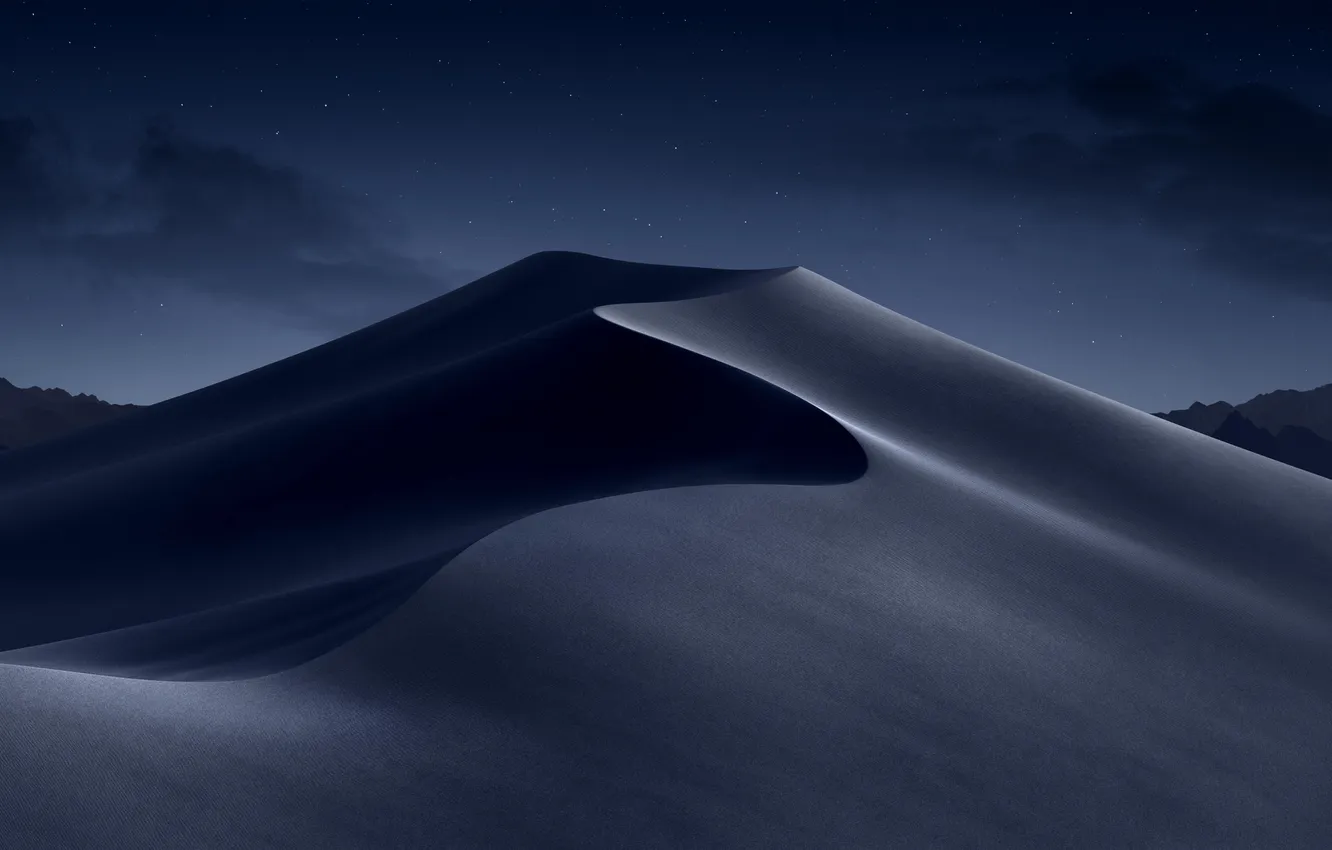 Фото обои wallpaper, Nature, Night, Sand, Desert, Dunes
