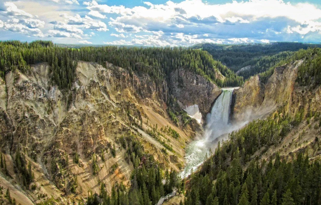 Фото обои США, Йеллоустонский национальный парк, Yellowstone, заповедник