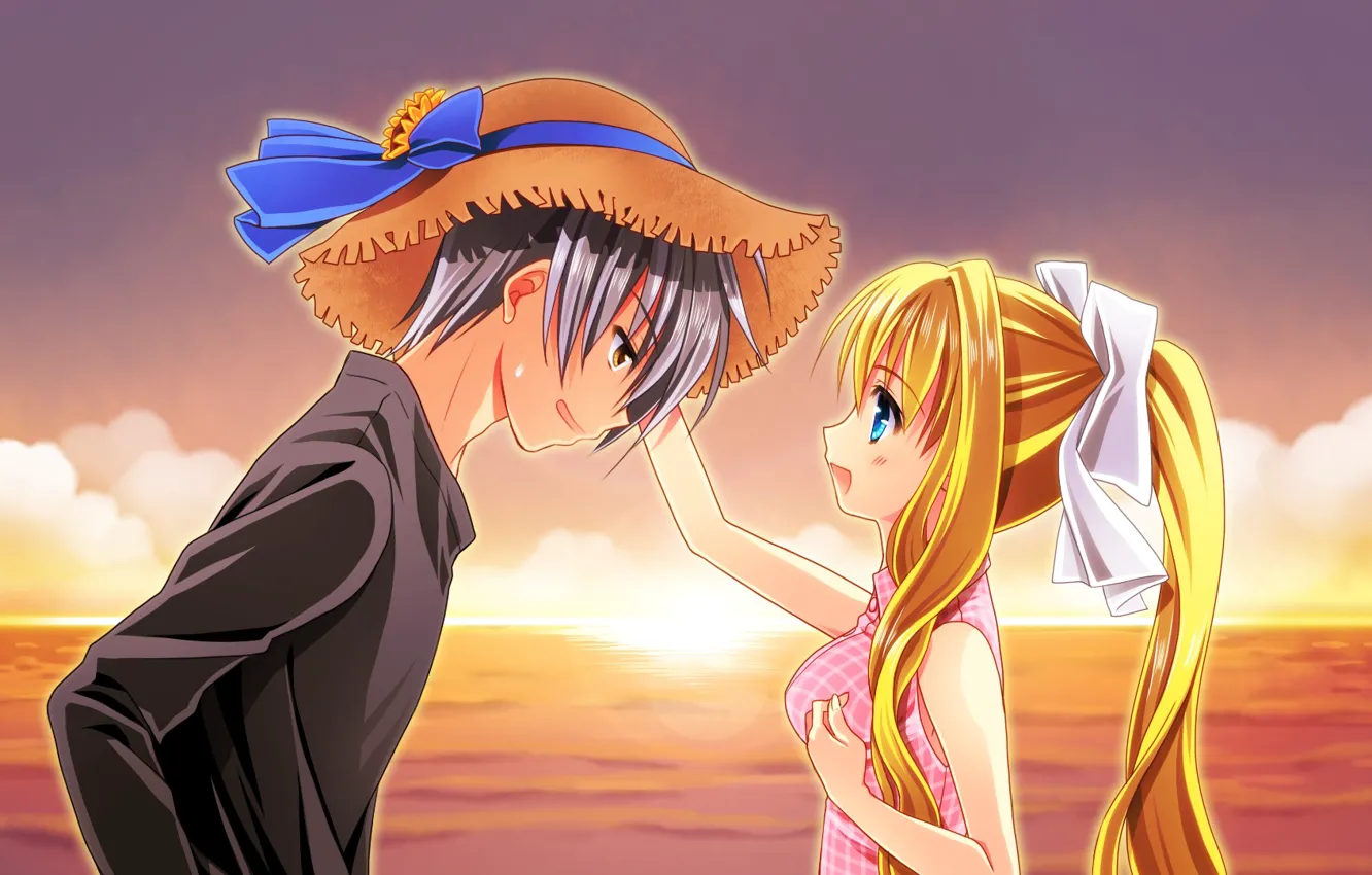 Фото обои аниме, арт, двое