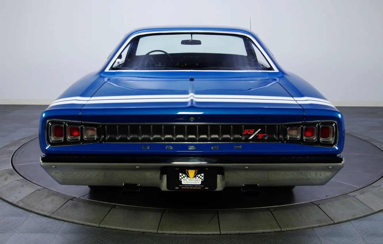 Фото обои Blue, Coupe, 1968, Hardtop, Dodge Coronet, Muscle classic, WS23