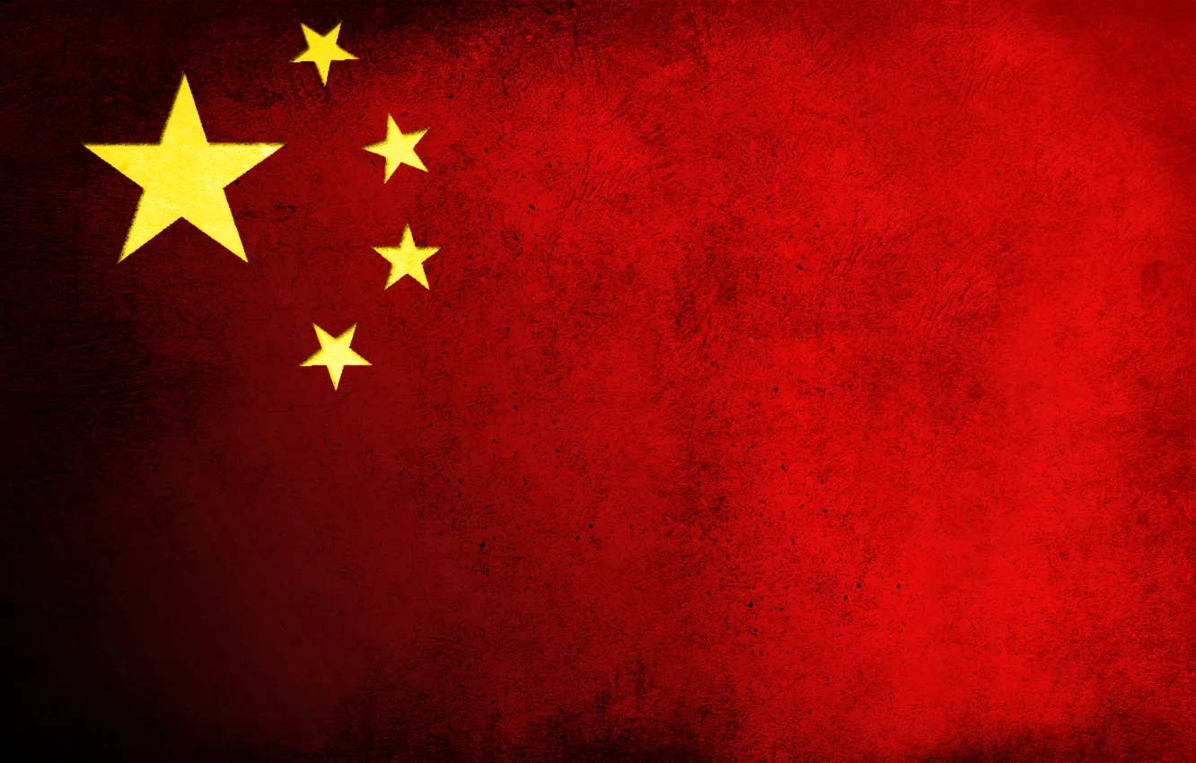 Фото обои звезды, красный, China, флаг, грязь, Китай
