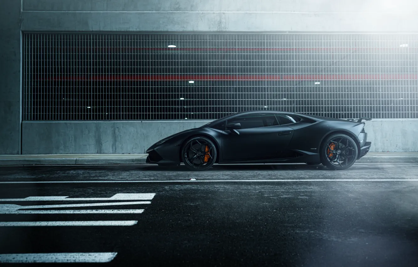 Фото обои car, black, street, hq wallpaper, William Stern, Lamborghini Huracan